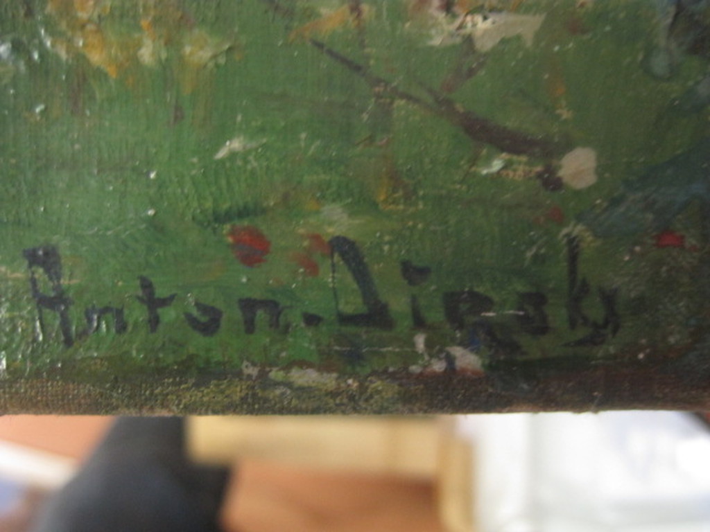 Anton Dirckx (1878-1927) - olieverf 1900 "Kinderen in lommerrijke tuin" gesign. kopen? Bied vanaf 1!