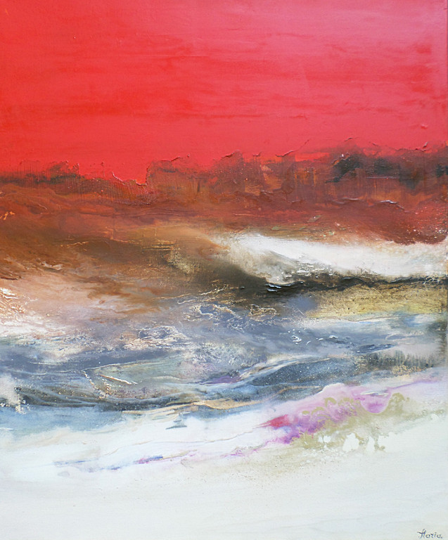 Christian Florio - Abstract, olieverf op doek (mooi ingelijst) kopen? Bied vanaf 200!