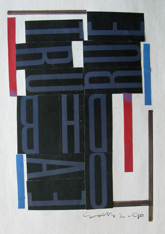 Siep van den Berg - zonder titel - collage verkocht voor € 35!