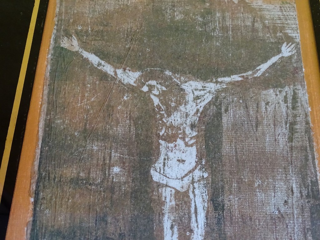 Onbekend, ets,  Christus aan het kruis kopen? Bied vanaf 20!