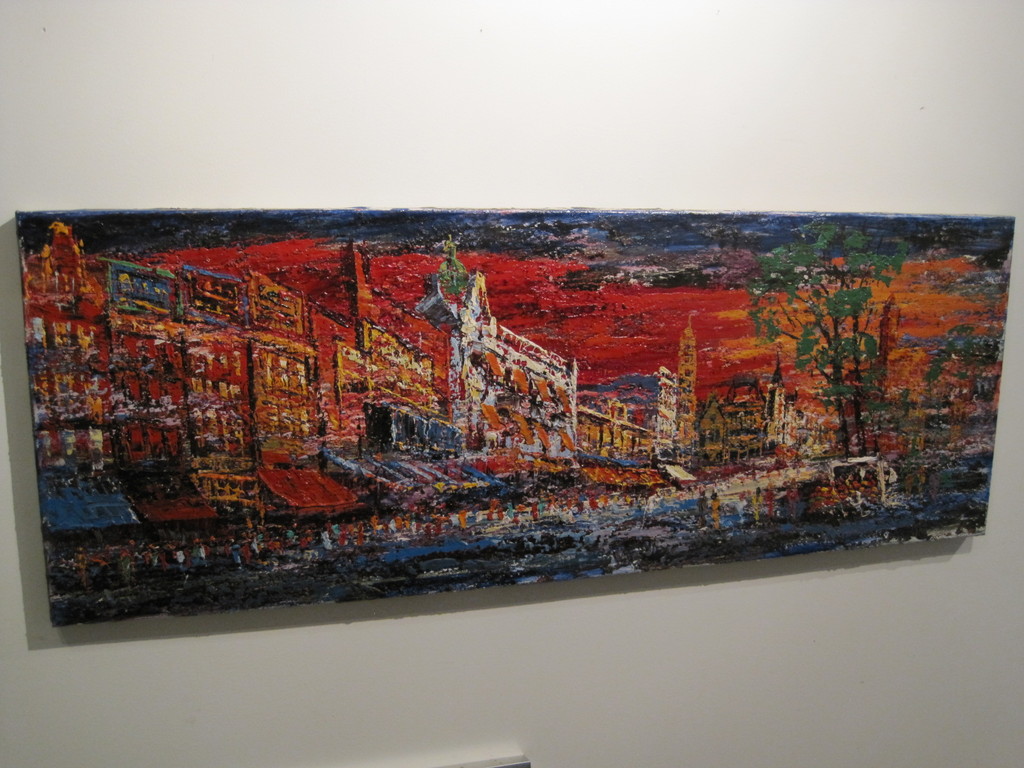 Arnoldus Oldenhave 1905-1997 olieverf Rembrandsplein Amsterdam 1950  kopen? Bied vanaf 1!