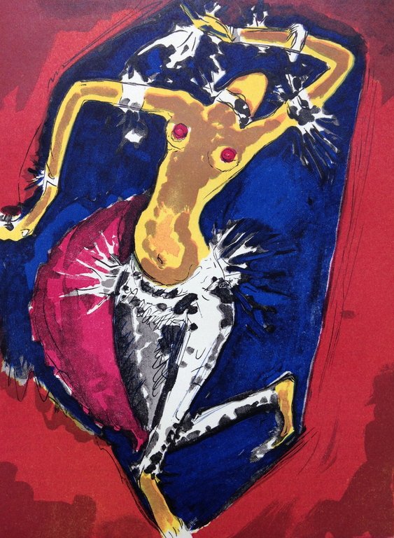 Kees van Dongen, Originele houtgravure uit 1955 kopen? Bied vanaf 95!