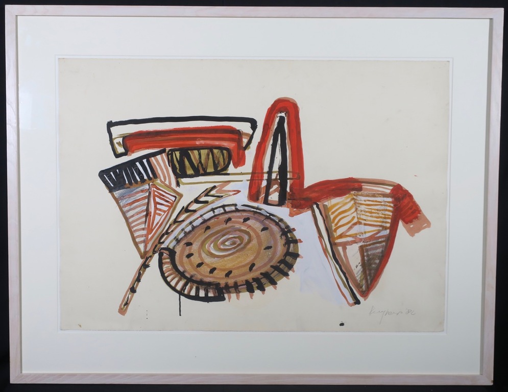Theo Kuijpers: Gouache, Z.T. - Ingelijst (Groot) kopen? Bied vanaf 250!