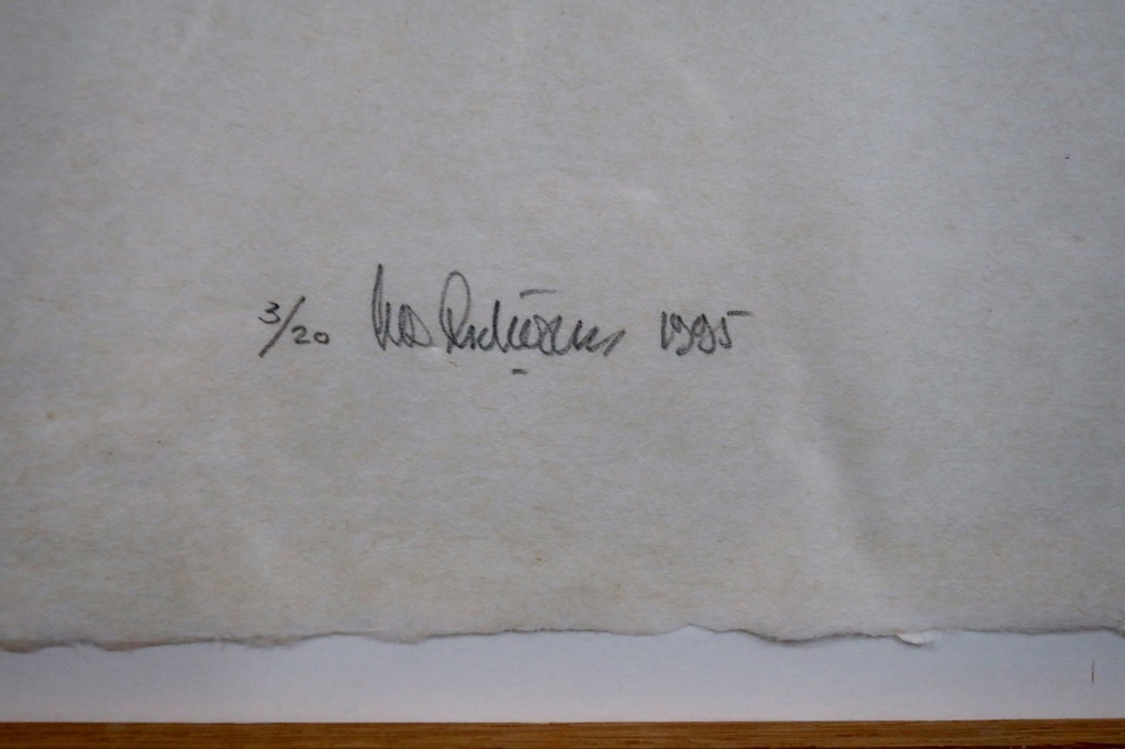 Cees Andriessen: Houtsnede, Z.T. (Zwart) - Ingelijst kopen? Bied vanaf 35!