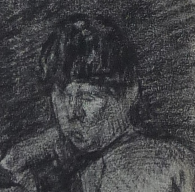 Willem de Zwart, Krijtekening, 2 Klassiek geklede figuren aan tafel kopen? Bied vanaf 265!