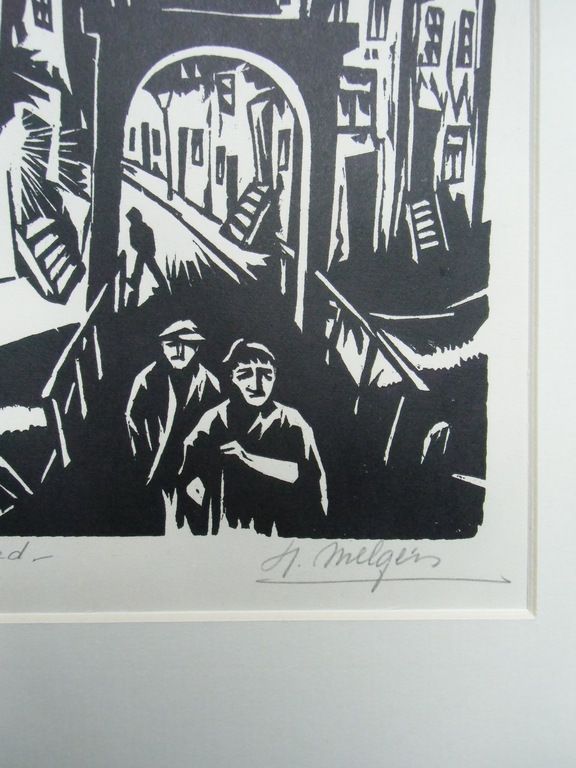 OUDE STAD   ///   HOUTSNEDE VAN HENK MELGERS kopen? Bied vanaf 140!