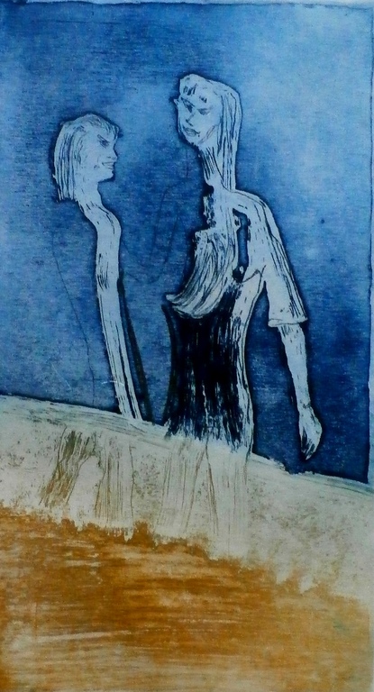 Jan Montyn - ingelijste ets: Als een cameleon - 1998 kopen? Bied vanaf 125!