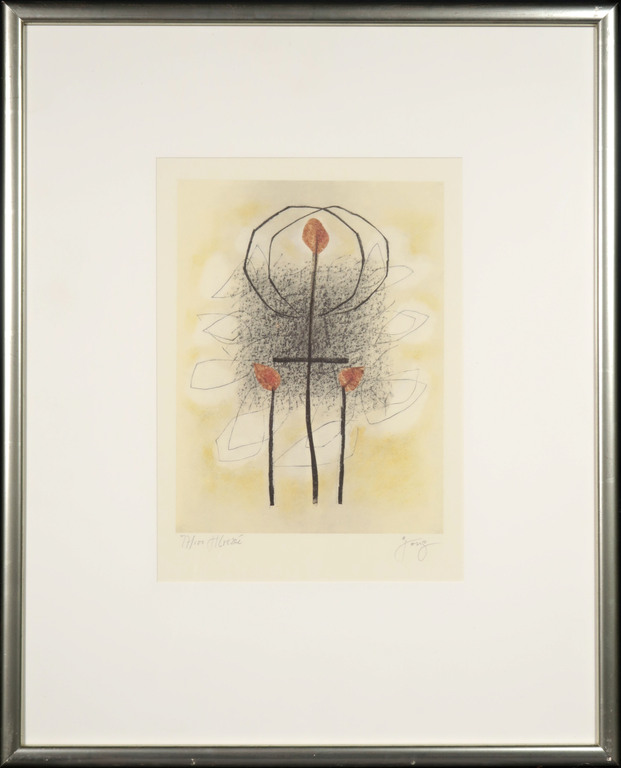 Onbekend gesigneerd: Offset, Zonder titel - Ingelijst kopen? Bied vanaf 1!