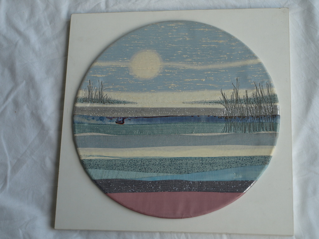 Joke Klaase : Textielkunst – Rietkragen in de winter – 1984  kopen? Bied vanaf 1!