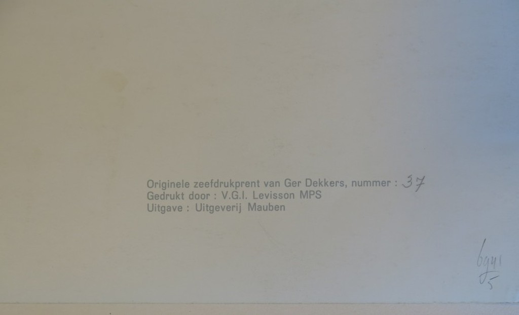 Ger Dekkers: Zeefdruk, Landschap kopen? Bied vanaf 70!