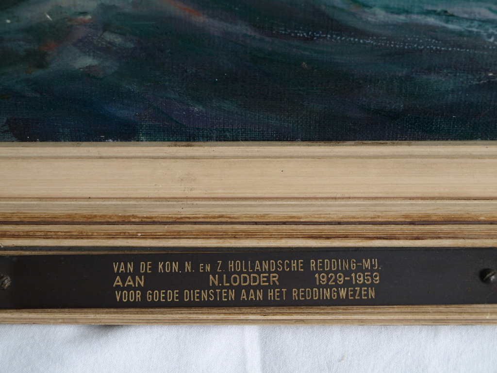 Onduidelijke signatuur : Olieverf op doek – Oceaan race – Ingelijst –1936        kopen? Bied vanaf 200!