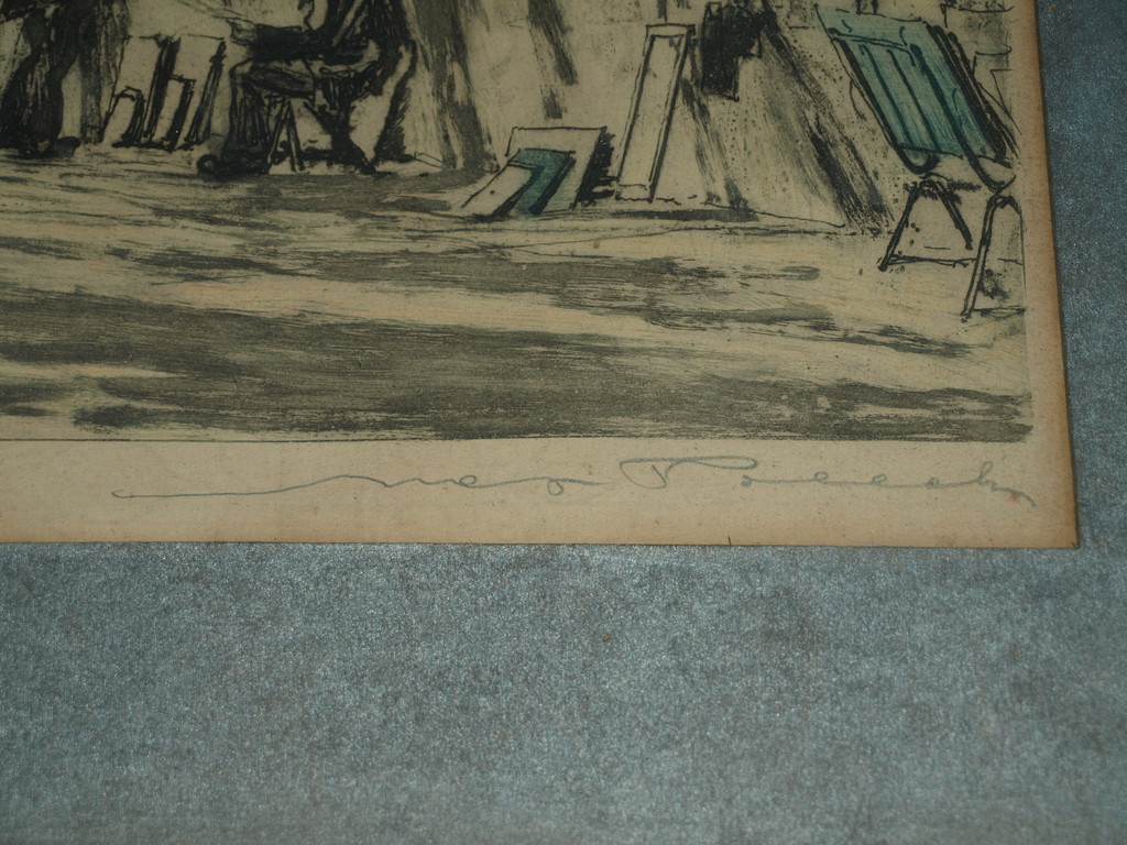 Max Pollak (1886-1970) – Ets - Notre Dame – Gesigneerd & ingelijst – ca 1925 kopen? Bied vanaf 75!