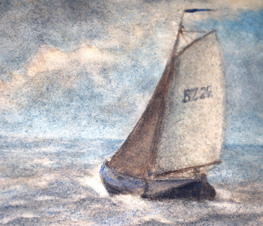 Aquarel uit 1903 - Bergen op Zoomse botter op de Schelde  kopen? Bied vanaf 85!