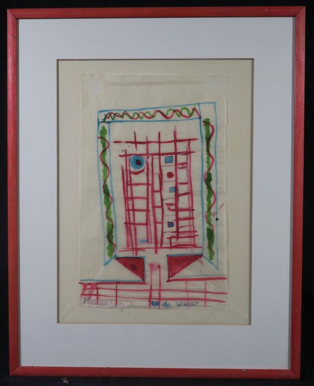 Meertje Kaal: Aquarel op rijstpapier, Op de vlucht - Ingelijst kopen? Bied vanaf 1!