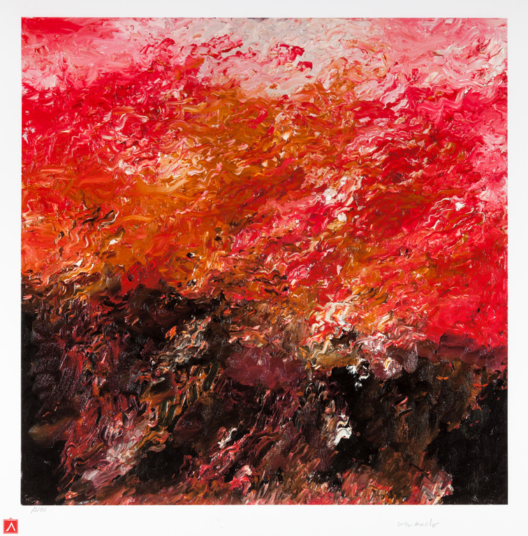 Armando 'landschap' - giclée, oplage 50 ex, handgesigneerd en genummerd, 2013 verkocht voor € 279!