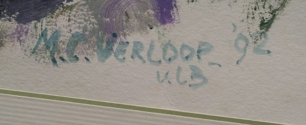 Maria Catharina Verloop. Olieverf op papier. Bloem. kopen? Bied vanaf 1!