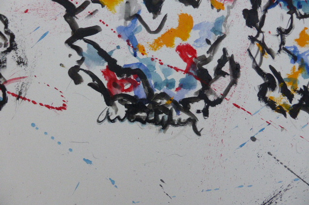 Anton Heyboer mooie  gouache/aquarel ,groot 73 bij 50 cm. kopen? Bied vanaf 280!