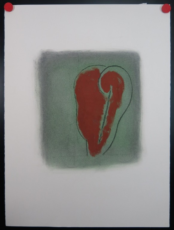 Onbekende kunstenaar: Acryl, krijt, Zonder Titel (Hart) kopen? Bied vanaf 1!