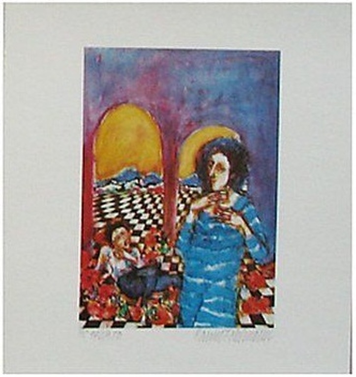 Hanno Edelmann: Lithografie, Portrait kopen? Bied vanaf 5!