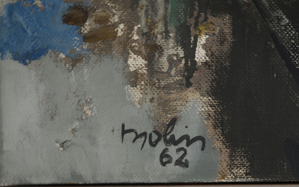 Lei Molin: Olieverf op Doek, Landschap I - Ingelijst (Groot!) kopen? Bied vanaf 1000!