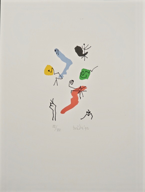 Lot met 3 werken van Jan Roede: Zeefdruk, Zonder titel I kopen? Bied vanaf 60!