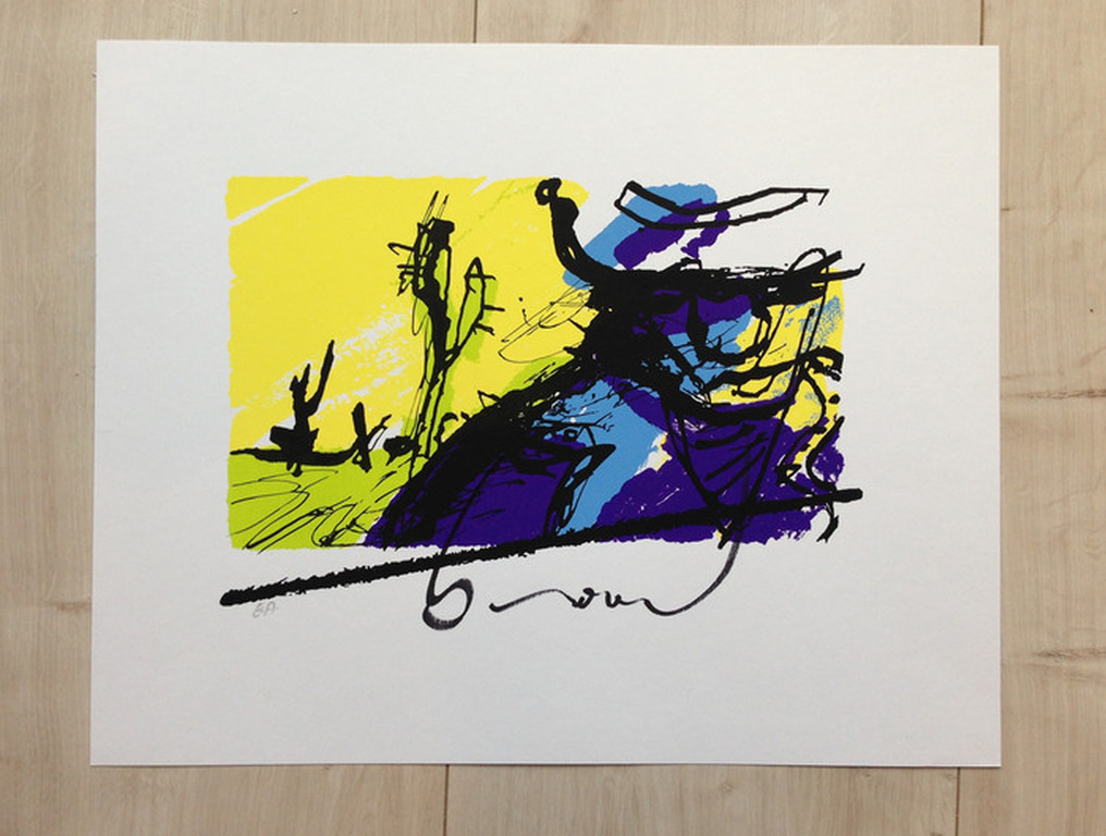 Bono - Zeefdruk - Met certificaat verkocht voor € 60!