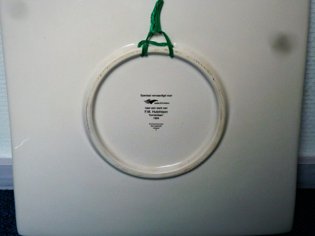 Frank Hutchison: wandbord keramiek. "Bomenlaan" kopen? Bied vanaf 20!