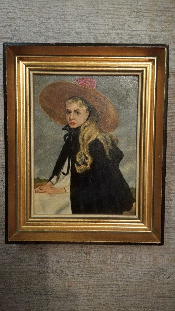 Onbekend kunstenaar, Olieverf op paneel, Portret Dame kopen? Bied vanaf 30!
