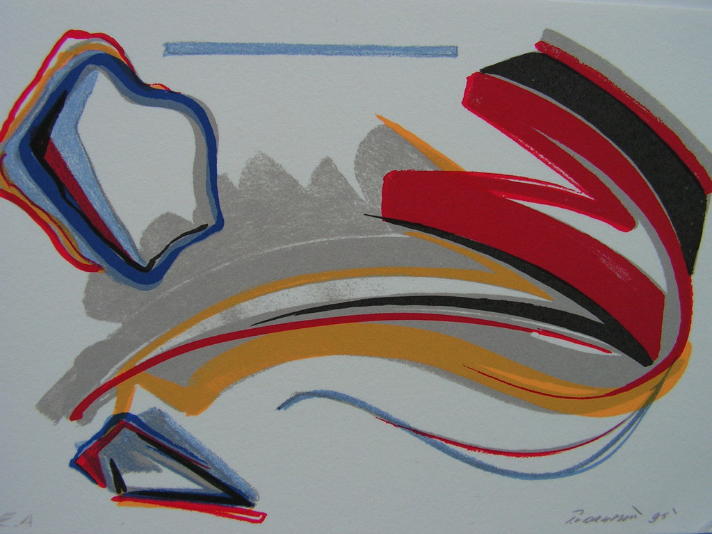 Peter van Drumpt - zeefdruk - compositie. kopen? Bied vanaf 1!