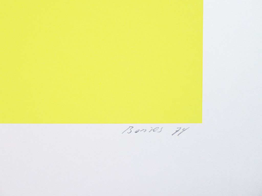 Bob Bonies - Geometrische compositie, zeefdruk kopen? Bied vanaf 150!