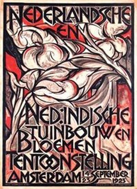 Aart van Dobbenburgh: Litho - Bloeiende tak - 1923 (2/10) - Zeldzaam kopen? Bied vanaf 65!