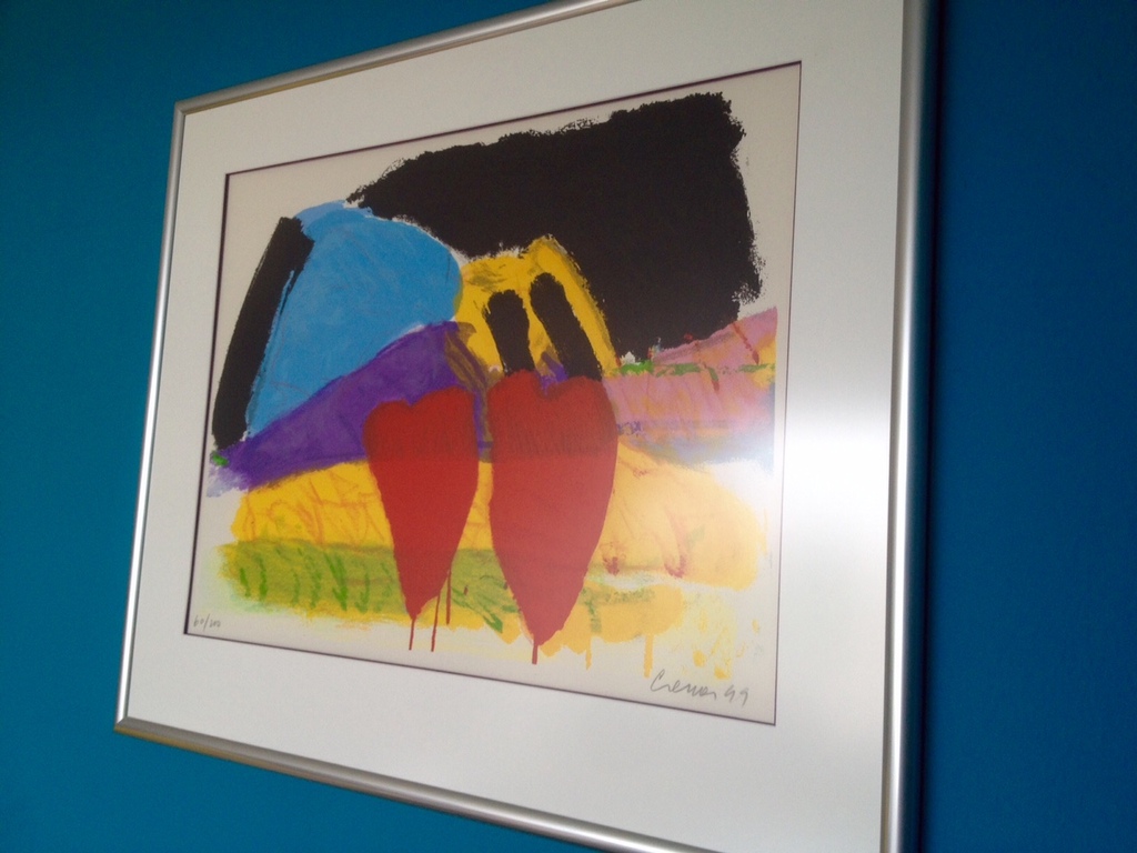 Jan Cremer, zeefdruk, Twee tulpen kopen? Bied vanaf 450!