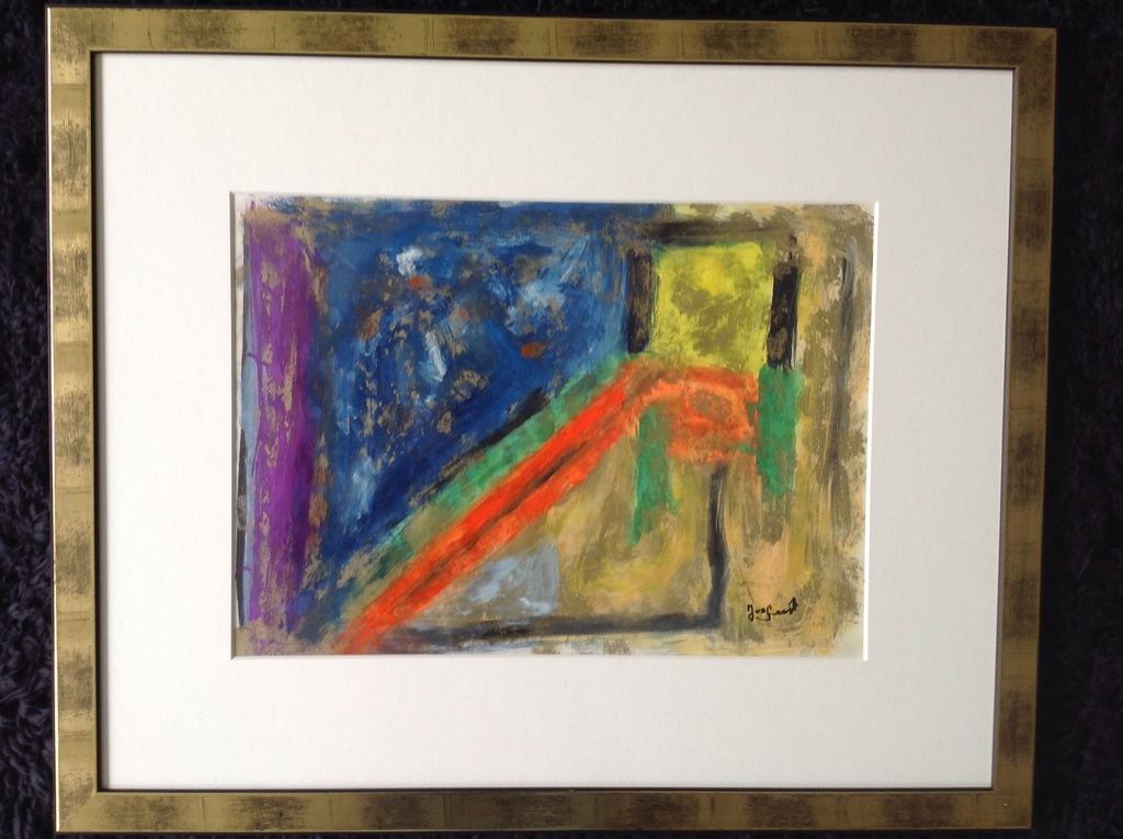 J. van Geest: olieverf op papier verkocht voor € 65!