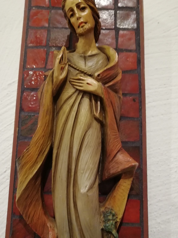 oud religieus wand stuk- periode 1950 - 1960 - mozaik belegd kopen? Bied vanaf 15!