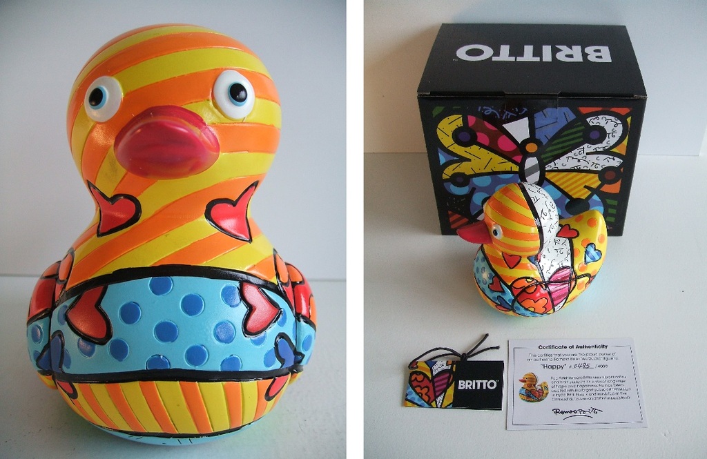 Romero Britto - Happy Yellow Duck kopen? Bied vanaf 55!