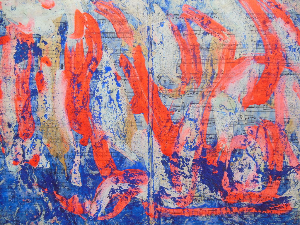 Theo Niermeijer; Gemengde techniek, Abstract kopen? Bied vanaf 30!