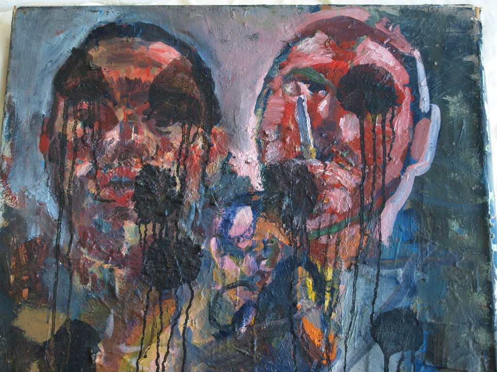 Peter Klashorst : Olieverf op doek – Olympics - gesigneerd - 1984- 100 x 60 cm kopen? Bied vanaf 1!