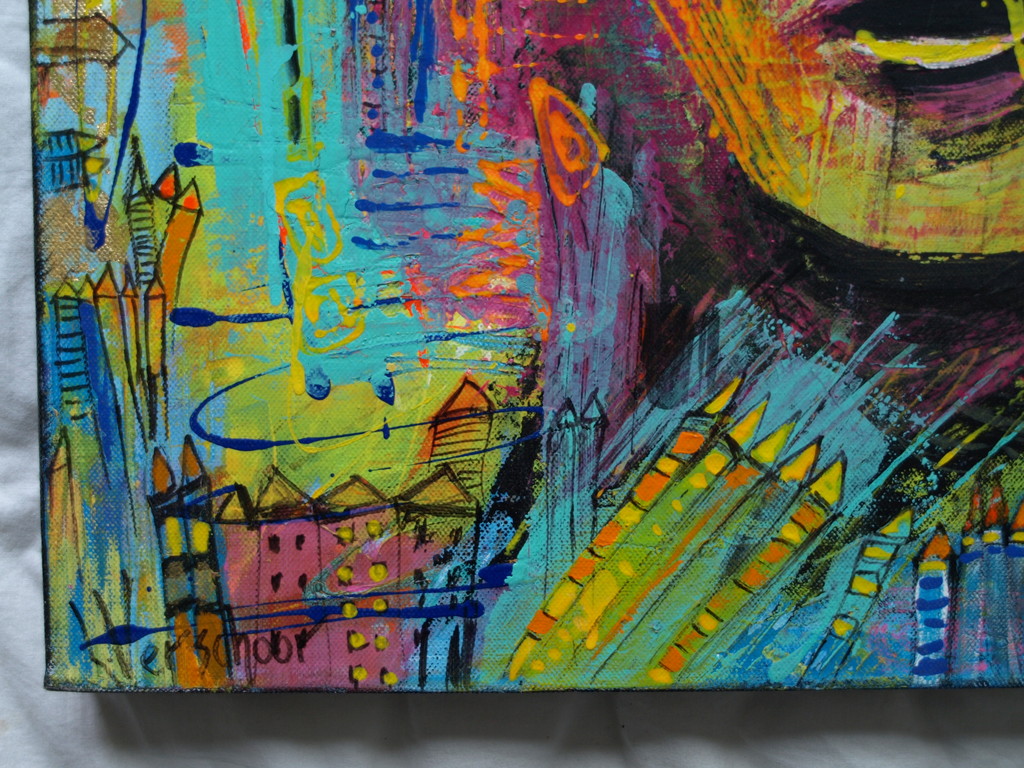 Lidia Verschoor : Gemengde techniek op doek  - Johan Cruijff - 2007 kopen? Bied vanaf 1!