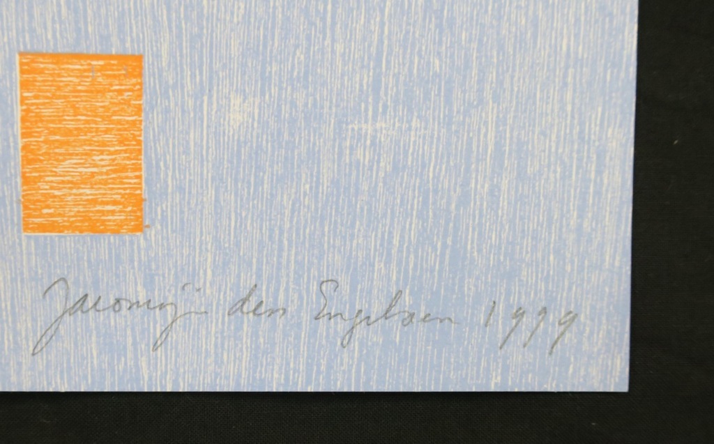 Jacomijn den Engelsen: Houtsnede, Afro (blauw) kopen? Bied vanaf 20!