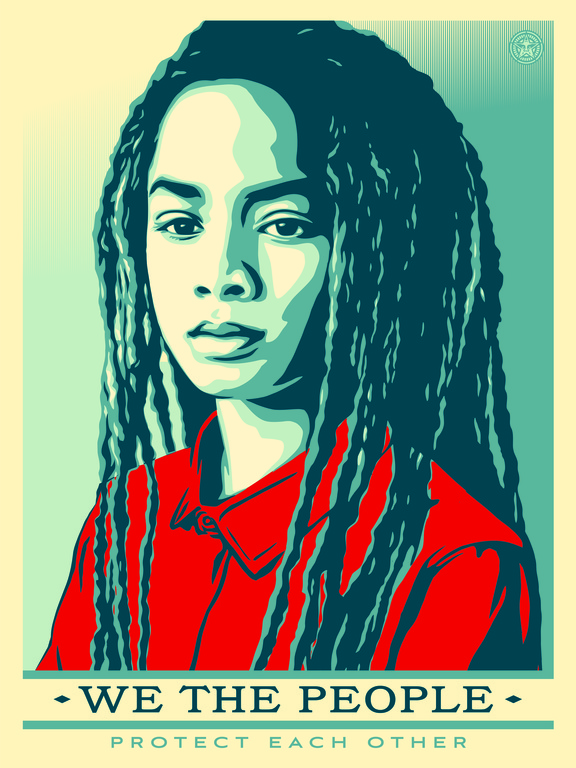 Shepard Fairey (OBEY) - We The People - set van 3 posters kopen? Bied vanaf 85!