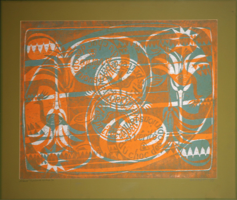 Antoinette Gispen: Houtsnede, Libelle  kopen? Bied vanaf 35!