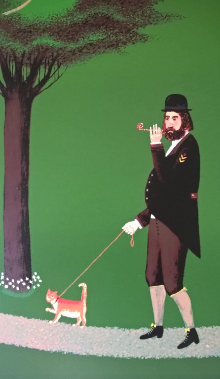 Willem Westbroek - Walking the cat (portrait of the mayor André van der Louw)   kopen? Bied vanaf 100!