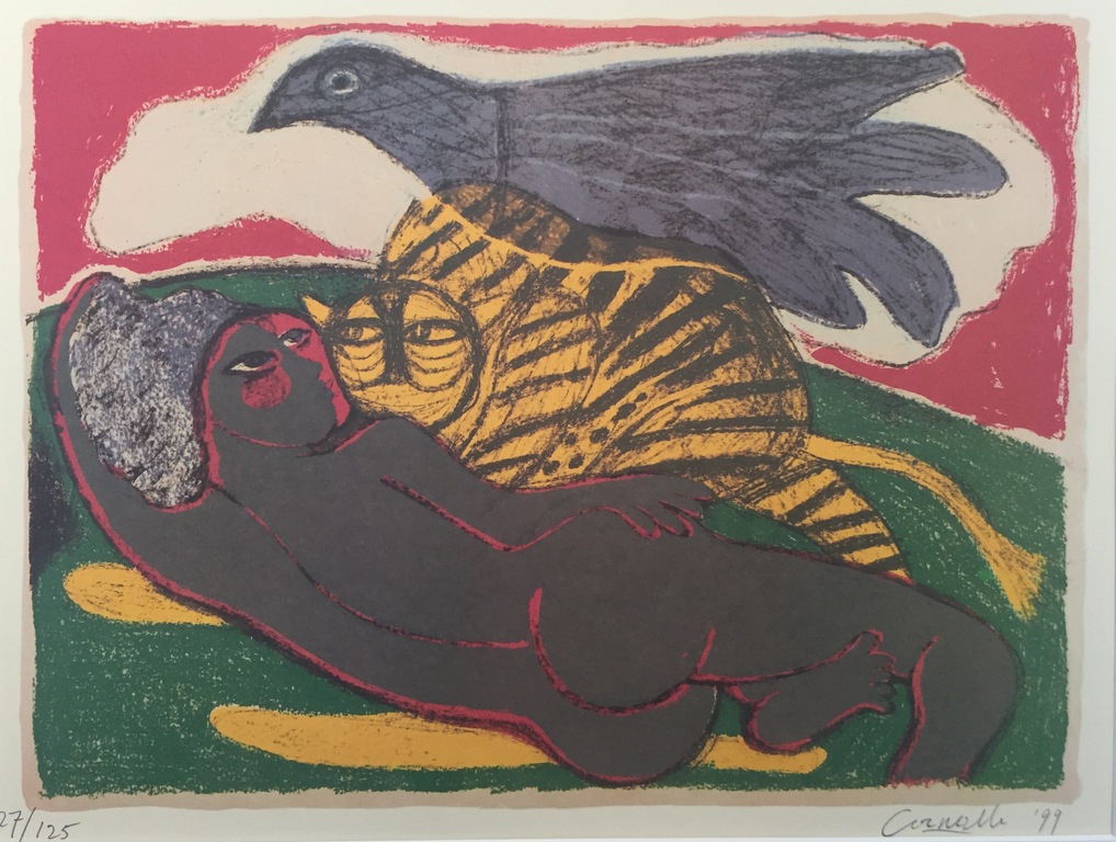 Corneille, Lithografie, gesigneerd met potlood, ingelijst achter glas.  kopen? Bied vanaf 175!