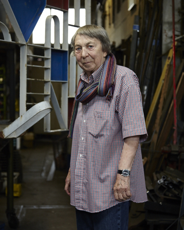 Christa van Santen - Gevouwen vierhoek serie I, zeefdruk met collage kopen? Bied vanaf 95!