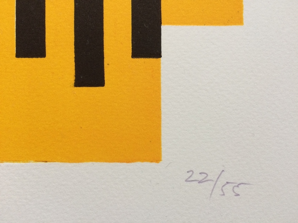 Arie Berkulin, AB.6, zeefdruk; 22/55 kopen? Bied vanaf 35!