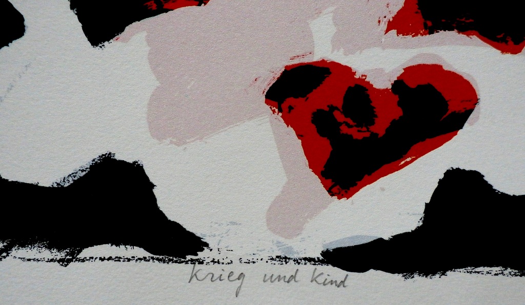 Lucebert - Zeefdruk: Krieg und Kind - 1994 kopen? Bied vanaf 225!