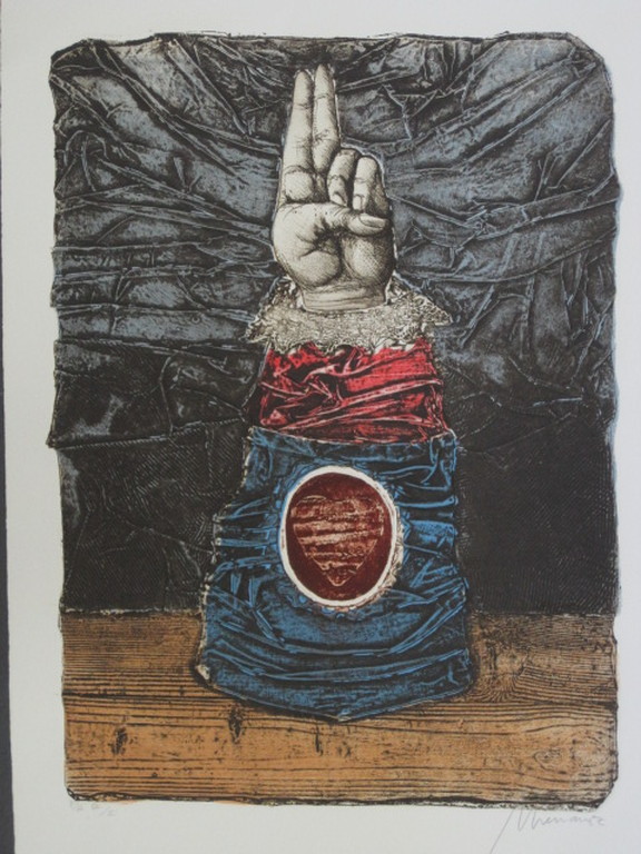 Zeer bepkt. Oplage! gesigneerde Diepdruk/Relief Litho Manuel Menan 1946-1994 kopen? Bied vanaf 1!