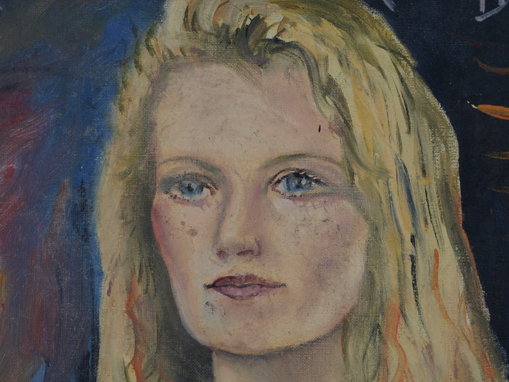 Peter Klashorst : Acrylverf op doek , Portret – Voor Carolien - 2000 kopen? Bied vanaf 50!