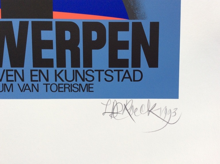 Lucien De Roeck: Zeefdruk,Antwerpen wereldhaven en kunststad kopen? Bied vanaf 50!