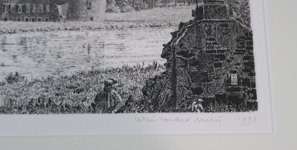 Wim van der Meij: Ets, Kasteel Rozendaal kopen? Bied vanaf 20!